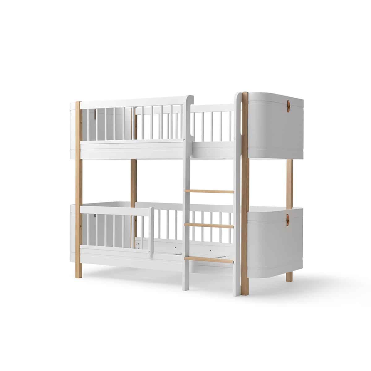 Oliver Furniture, Wood Mini+ Kerrossänky 70x160 cm, White/Oak - Image 2