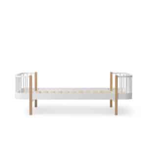 Wood Original sänky 90x200cm White/Oak, Oliver Furniture