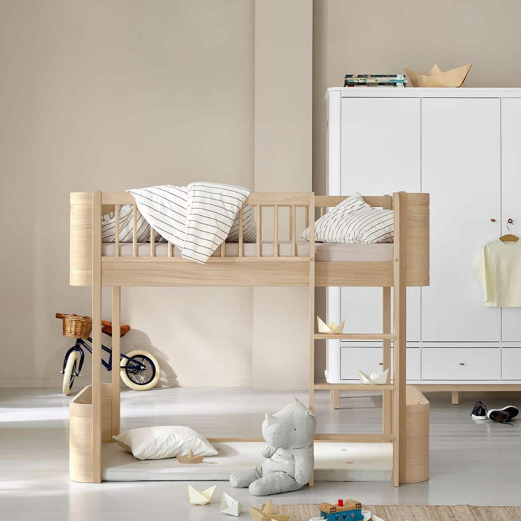 Oliver Furniture, Wood Mini+ Parvisänky 70x160 cm, Oak - Image 3