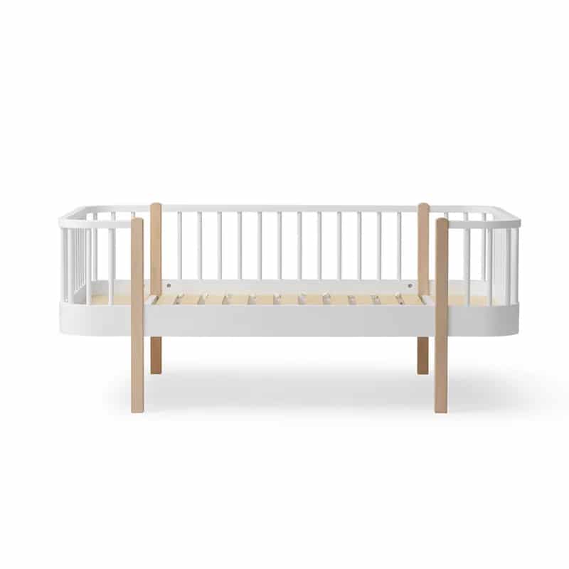 Wood Original juniorisänky 90X160cm White/Oak, Oliver Furniture