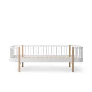 Wood Original sohvasänky 90x200cm White/Oak, Oliver Furniture
