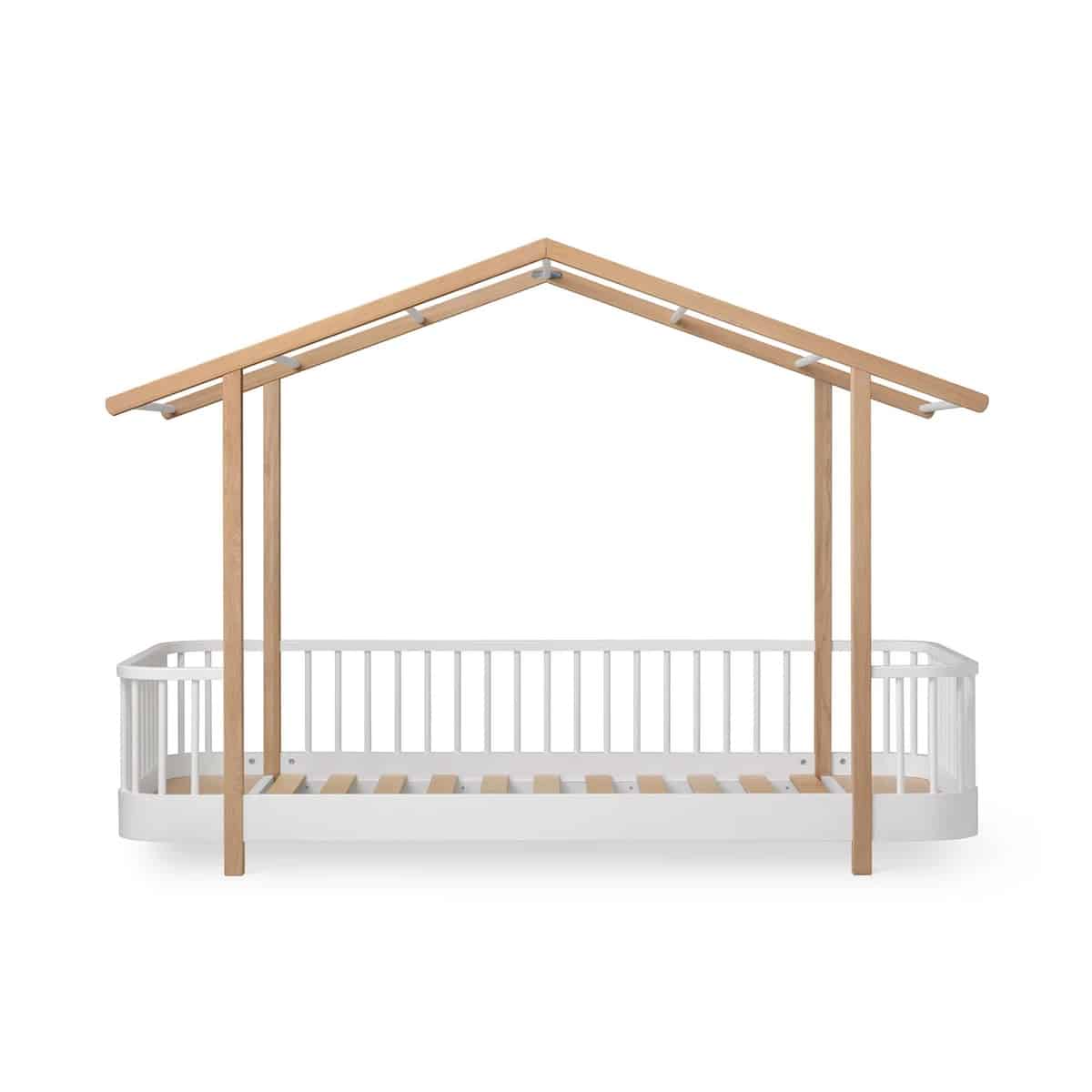 Wood Original talosänky 90 x 200cm White / Oak, Oliver Furniture