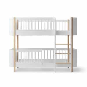Oliver Furniture, Wood Mini+ Kerrossänky 70x160 cm, White/Oak