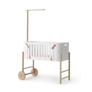 Oliver furniture Co-Sleeper vauvasänky (muuntuva!), White/Oak