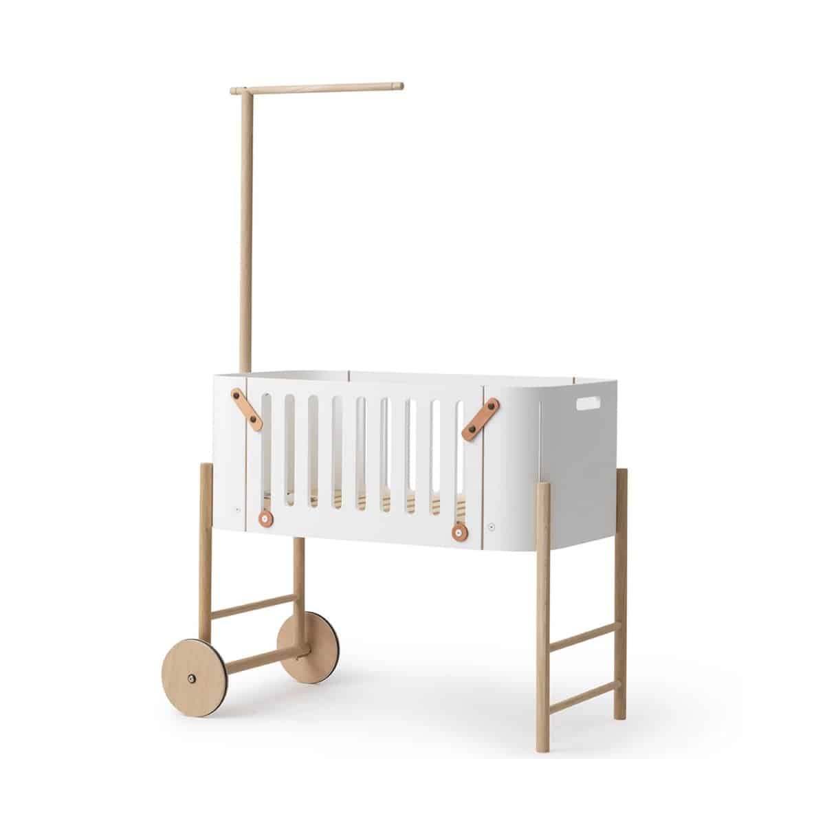 Oliver furniture Co-Sleeper vauvasänky (muuntuva!), White/Oak