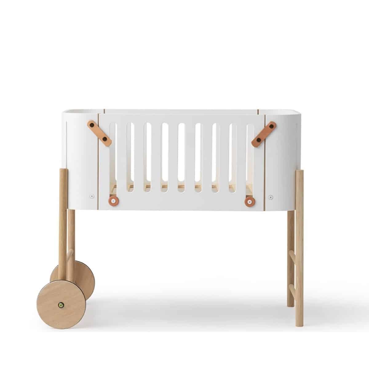 Oliver furniture Co-Sleeper vauvasänky (muuntuva!), White/Oak - Image 5