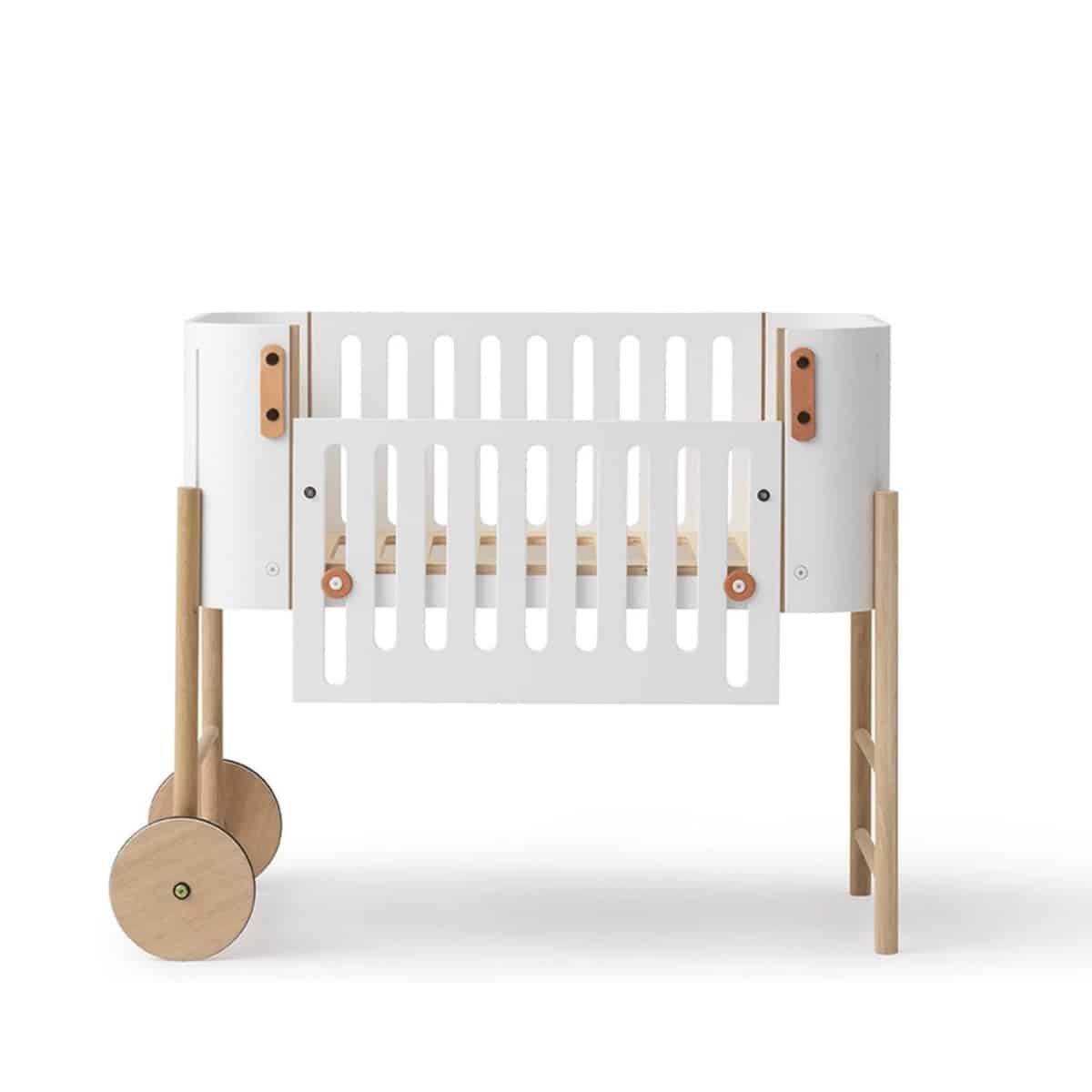 Oliver furniture Co-Sleeper vauvasänky (muuntuva!), White/Oak - Image 6