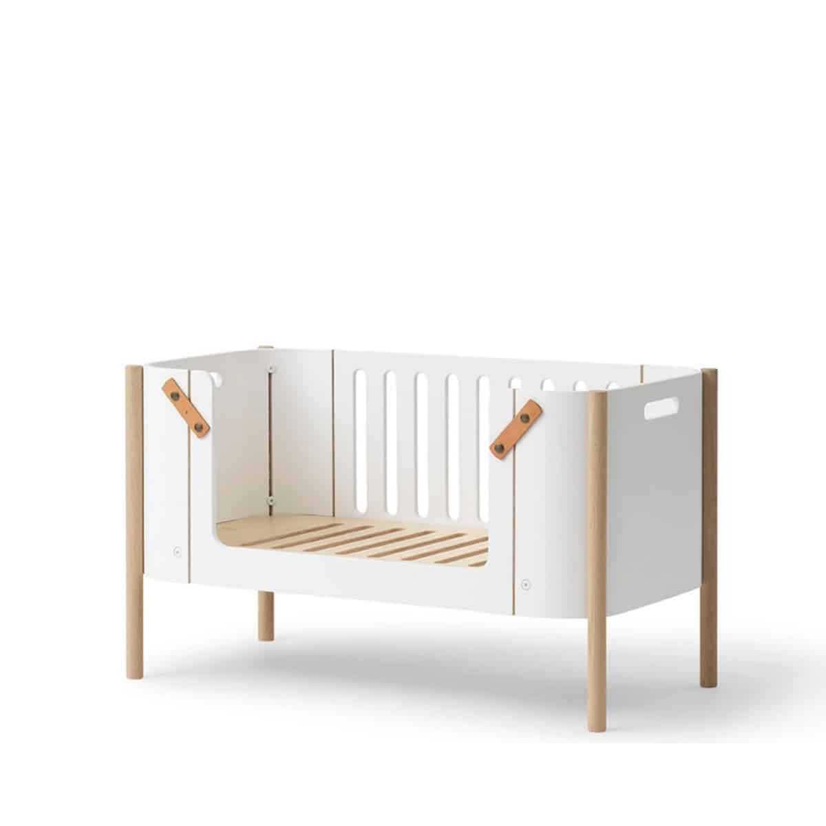 Oliver furniture Co-Sleeper vauvasänky (muuntuva!), White/Oak - Image 7