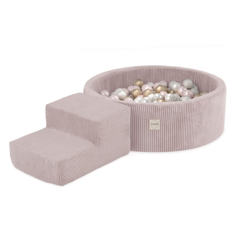 Pallomeri + portaikko Premium-sametti 90x 30cm, Pink