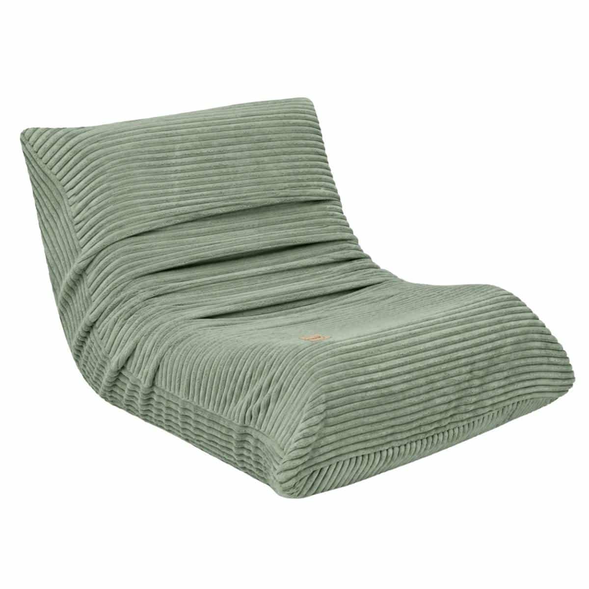 MOONI Mini -lasten nojatuoli, vihreä vakosametti, Plush Nest - Image 2