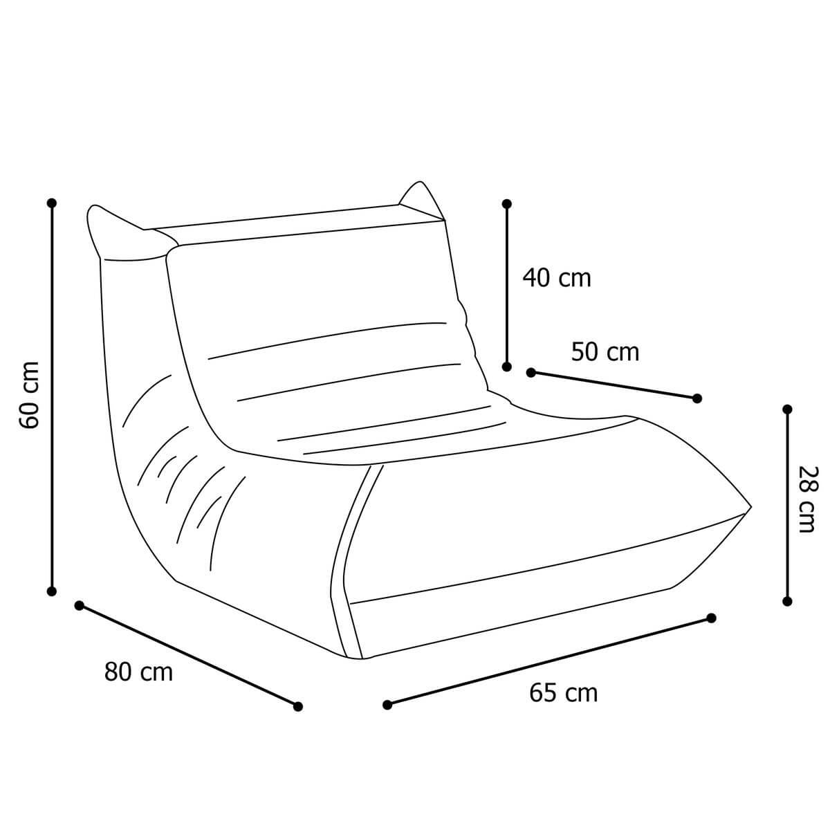 Lasten nojatuoli samettia Mooni Beige, Plush Nest - Image 11