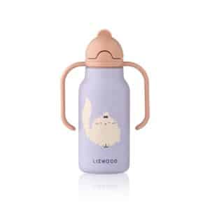 Liewood lasten juomapullo(teräs) Kimmie 250ml, Cat / Warm lilac