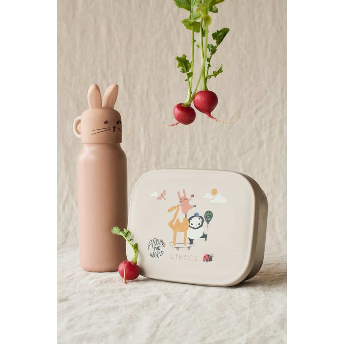 Liewood lasten juomapullo Falk 350ml, Rabbit-korkilla - Image 4