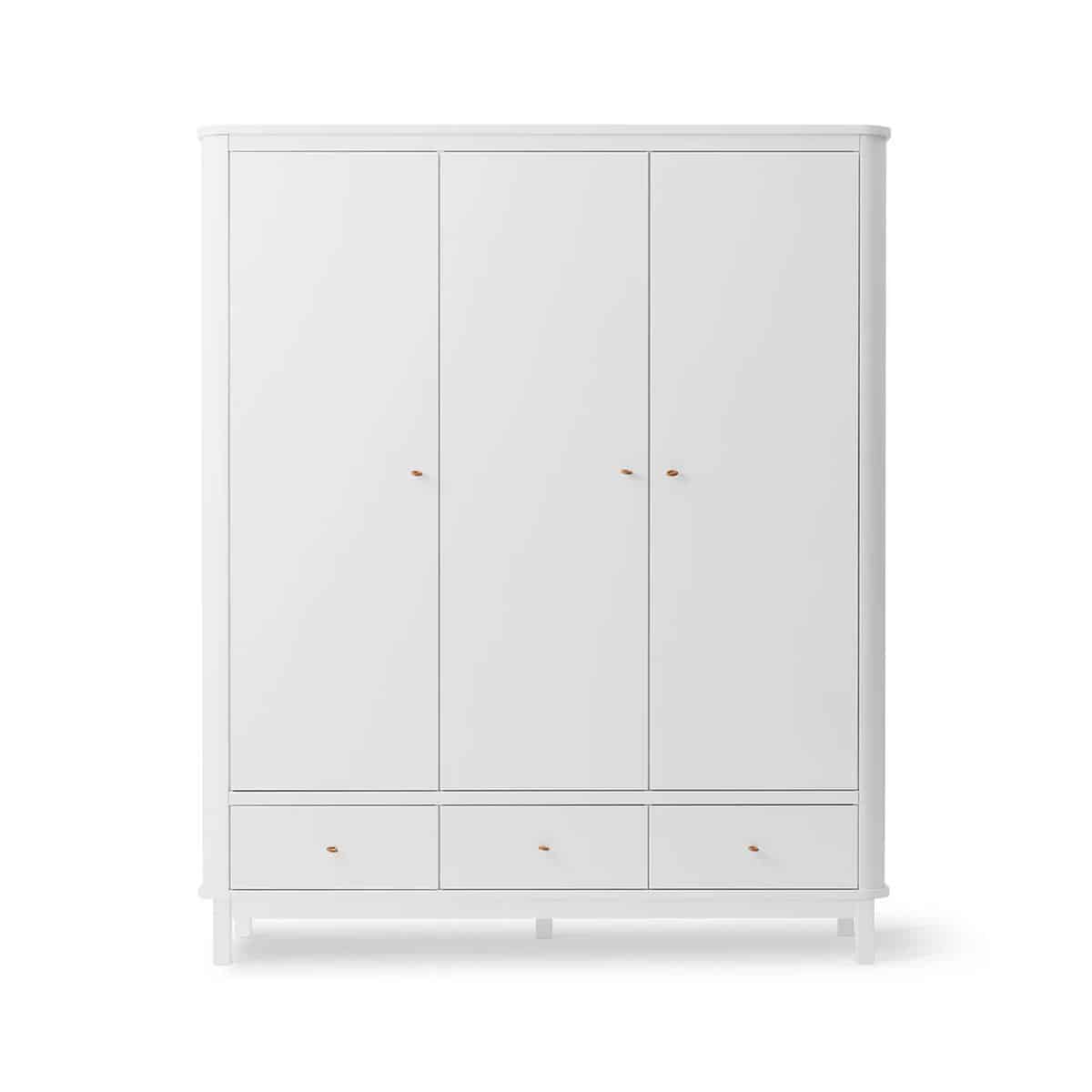 Oliver Furniture Vaatekaappi 3 ovea, White - Image 2