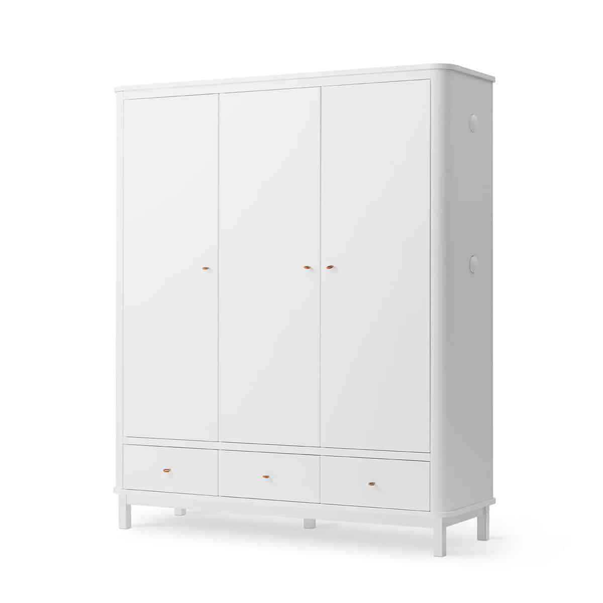 Oliver Furniture Vaatekaappi 3 ovea, White - Image 3