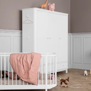 Oliver Furniture Vaatekaappi 3 ovea, White