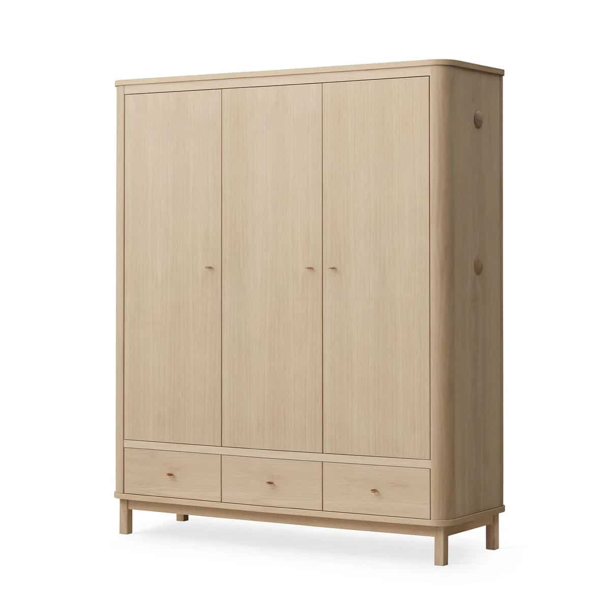 Oliver Furniture Vaatekaappi 3 ovea, Oak - Image 3