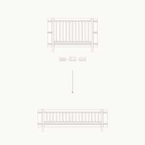Muunnosarja: Wood Mini+ pinnasänky juniorsängyksi, Oliver Furniture