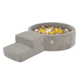 Pallomeri + portaikko Premium-sametti 90x 30cm, Beige