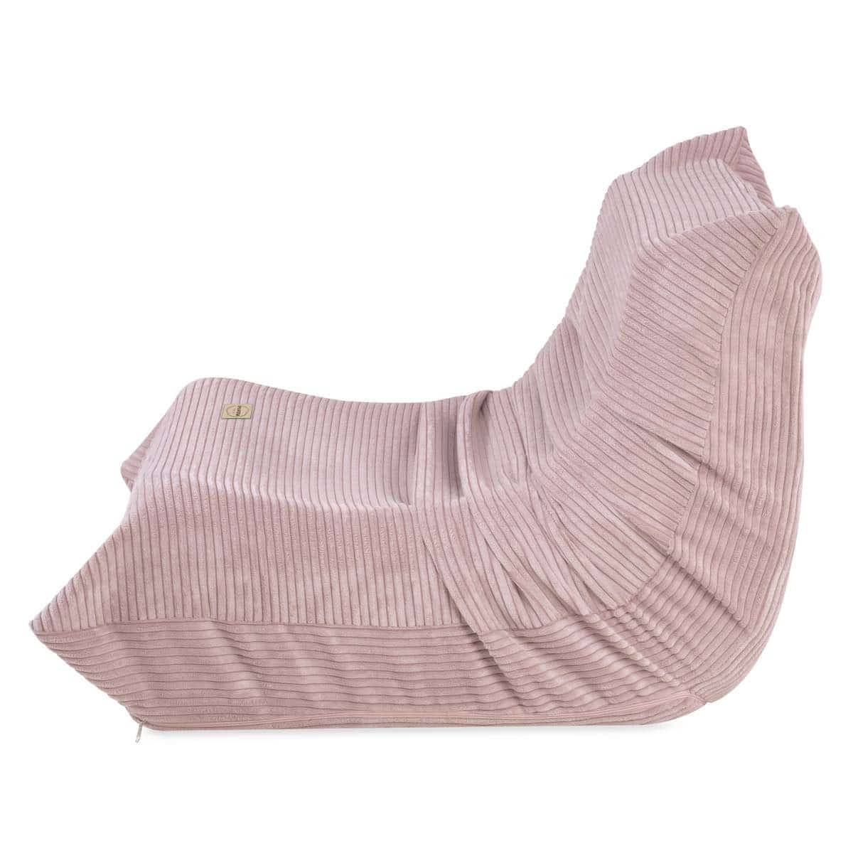 Lasten nojatuoli samettia Mooni Pink, Plush Nest - Image 2