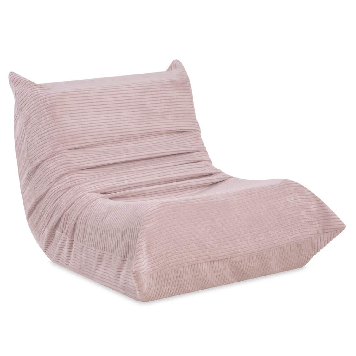 Lasten nojatuoli samettia Mooni Pink, Plush Nest - Image 4
