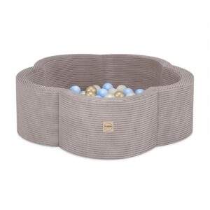 Pallomeri Kukka 90x 30cm Beige sametti, 200 palloa (Blue)