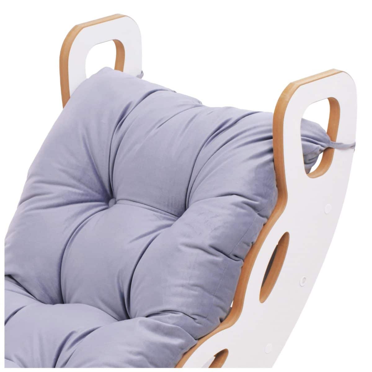 4in1 kiipeilykaari ja keinu pehmusteella sametti Dark Grey, Plush Nest - Image 3