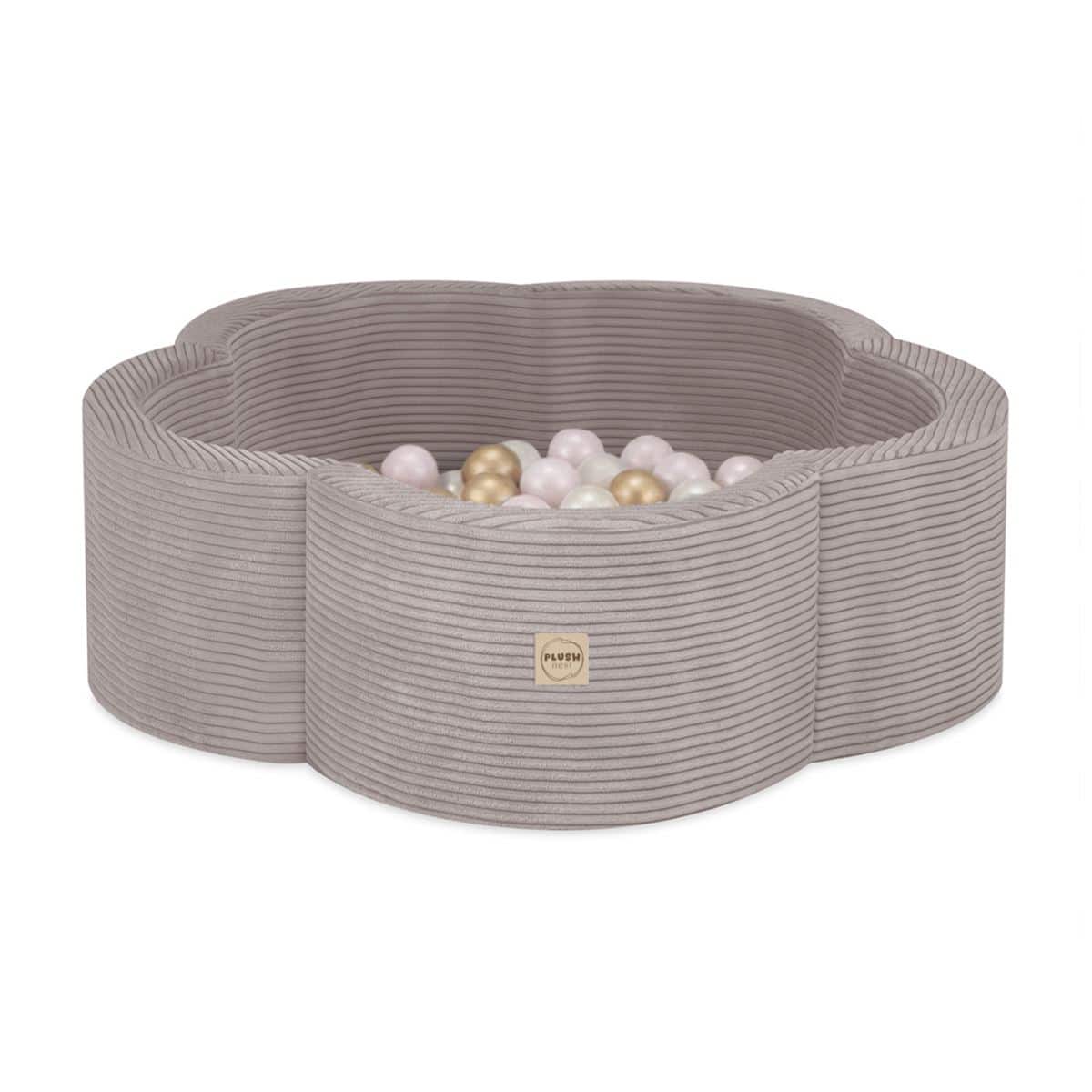 Pallomeri Kukka 90x 30cm Beige sametti, 200 palloa (Pink)