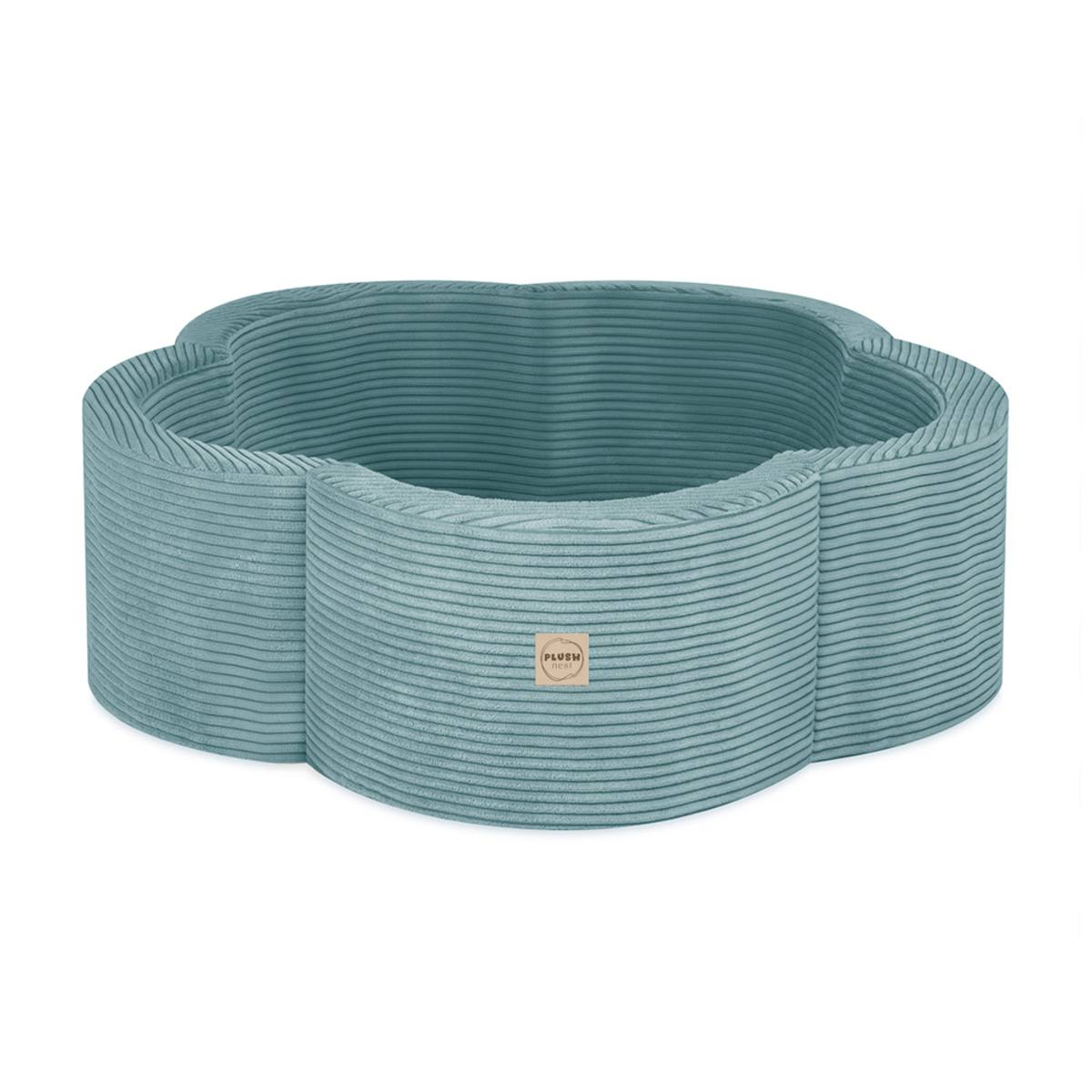 Pallomeri Kukka 90x 30cm Sininen sametti, 200 palloa - Image 2