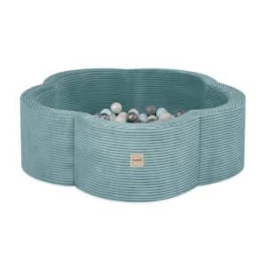 Pallomeri Kukka 90x 30cm Sininen sametti, 200 palloa