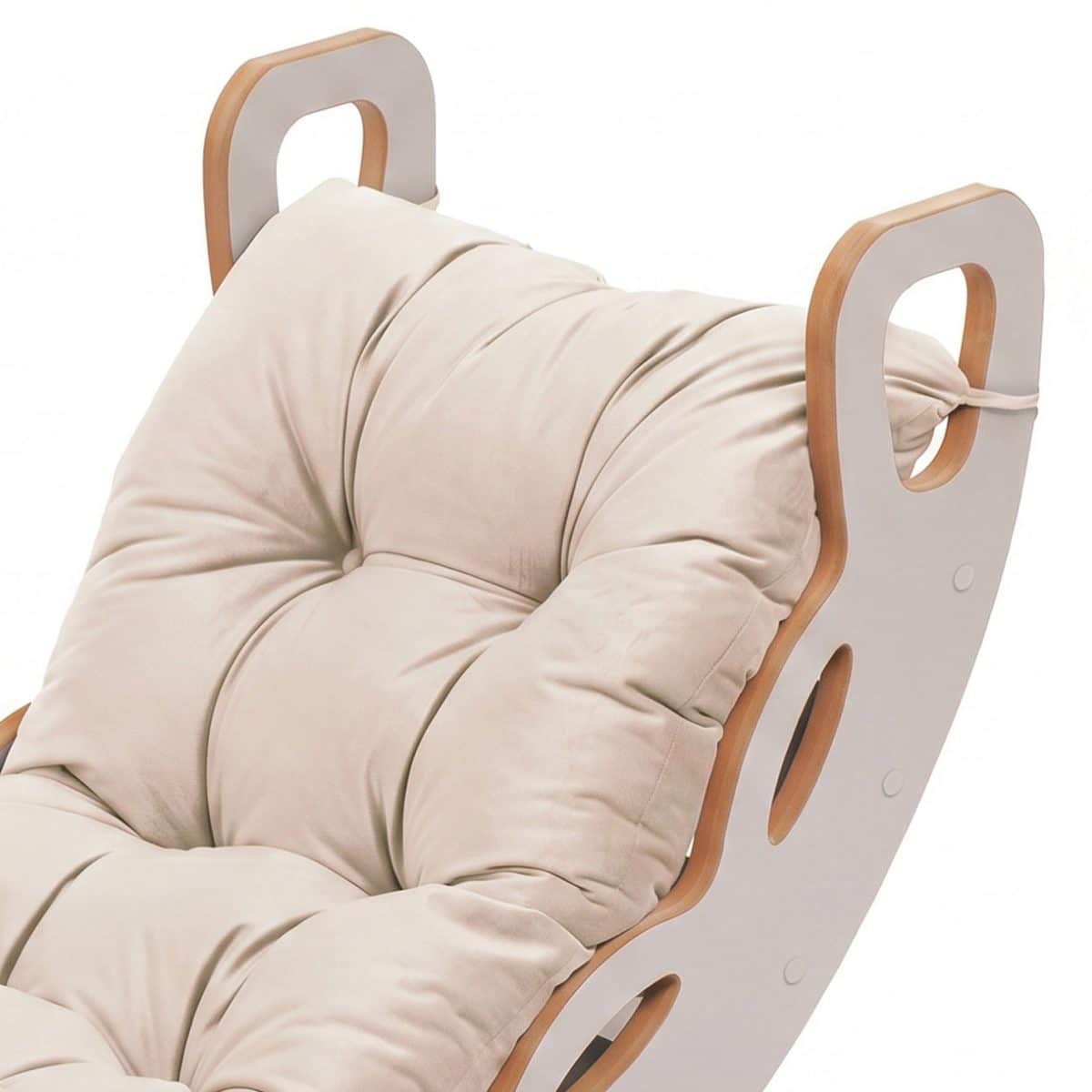 4in1 kiipeilykaari ja keinu pehmusteella harmaa/ beige pehmuste, Plush Nest - Image 3