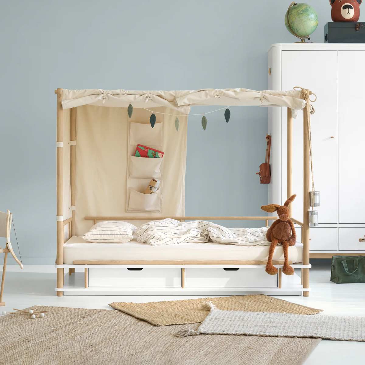 Oliver Furniture Camp Nomad -katossänky 90 x 180cm, valkoinen/tammi - Image 5