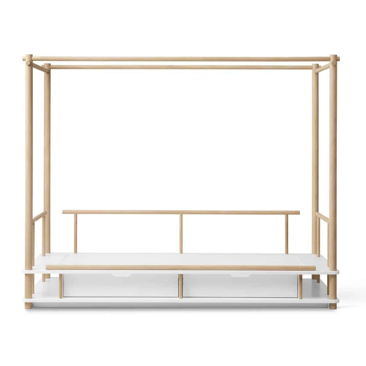 Oliver Furniture Camp Nomad -katossänky 90 x 180cm, valkoinen/tammi