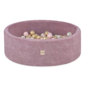 Pallomeri 90x 30cm Pinkki Premium Chenille-kangas, valitse itse pallovärit!