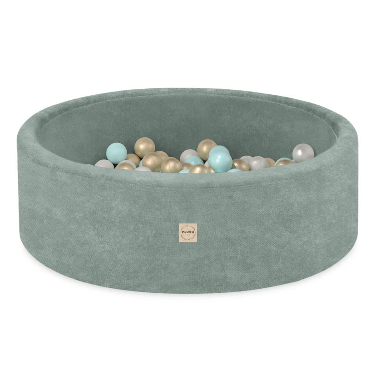 Pallomeri 90x 30cm Vihreä Premium Chenille-kangas, valitse itse pallovärit!