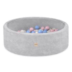 Pallomeri 90x 30cm Harmaa Premium Chenille-kangas, valitse itse pallovärit!