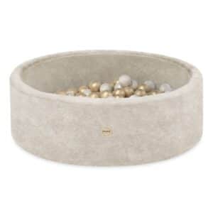 Pallomeri 90x 30cm Beige Premium Chenille-kangas, valitse itse pallovärit!