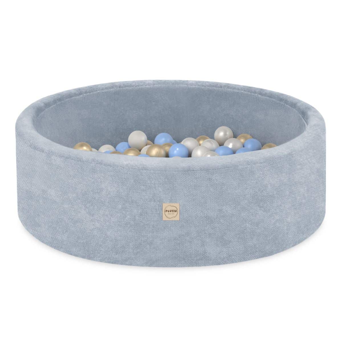 Pallomeri 90x 30cm Blue Premium Chenille-kangas, valitse itse pallovärit!