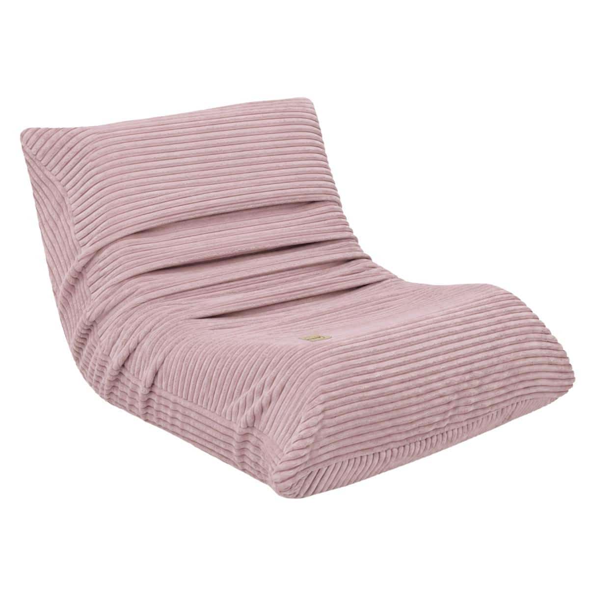 MOONI Mini -lasten nojatuoli, vaaleanpunainen vakosametti, Plush Nest - Image 2
