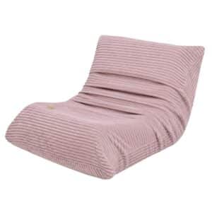 MOONI Mini -lasten nojatuoli, vaaleanpunainen vakosametti, Plush Nest