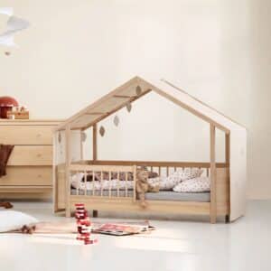 Wood Mini+ -talosänkykatos, kirjailtu, luonnonvärinen, Oliver Furniture